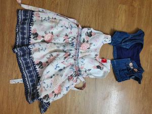Floral Summer Dress with overcoat