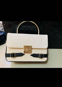 Chic White &amp; Black Shoulder Bag new wdtag