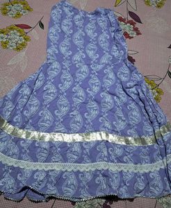 Beautiful Lilac Print Kurta Set