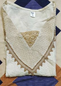 Elegant White Lace Kurta