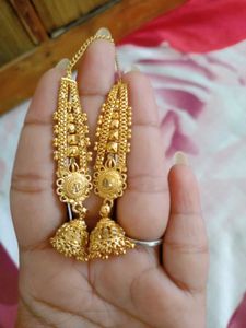 Golden Jhumka Earrings