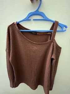 Shein Asymmetrical Shoulder Top