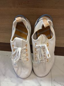 White Knit Sneakers
