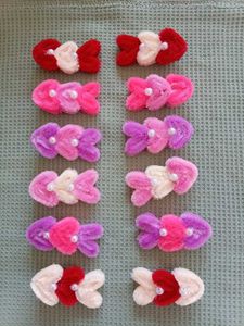 Cute heart pipe cleaner Hair Clips