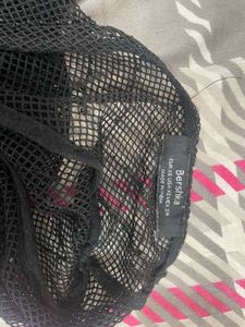 Bershka mesh embellished top