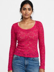Lace Long Sleeve Top