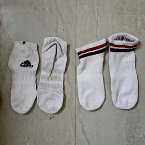 Adidas &amp; Striped Socks (2 pairs)