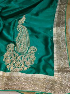 Beautiful Sea Green Colour Saree