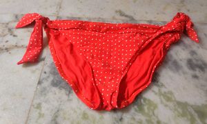 Red Polka Dot Bikini Bottom