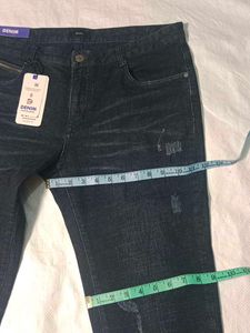 Stylish Dark Blue Denim Jeans