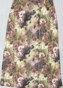Vintage Floral Maxi Skirt