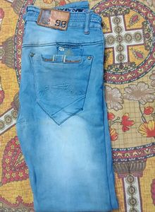 Light Blue Washed Denim Jeans