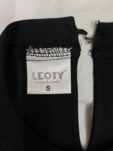 Sleek Black Halter Top with Mesh Accents