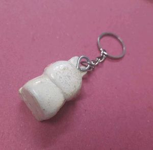 Miffy with headband Handmade keychain