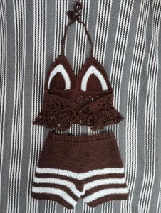 Crochet Halter Bikini Set