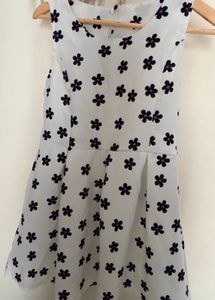 Cute Floral Print Sleeveless Dress