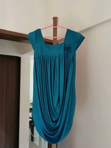 Teal Top with Floral Detail