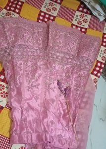 Elegant Pink Embroidered Lehenga Choli