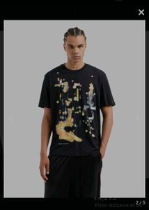 og  armani exchange Abstract Print Black T-Shirt