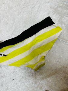 Bright Striped Bikini Bottom