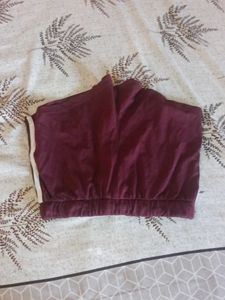 Burgundy Sporty Shorts