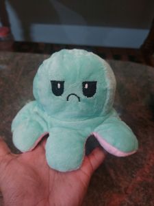 Reversible Mood Changing octopus Soft Toy.