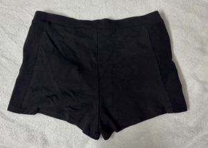 Black High-Waisted Shorts