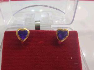 18 K Gold Earrings For Women Nd Girls