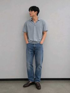 Men's Light Blue Polo Shirt
