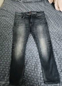 Red Tape Men's Grey Washed Denim Jeans, size-36