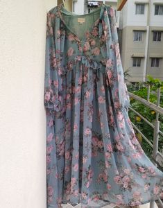 Ruby Sky floral Geogrette Dress