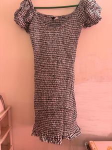Chic Smocked Gingham Dress