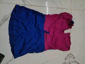 Cute Pink &amp; Blue Baby Dress