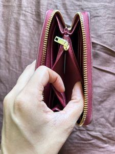 Chic Woven Red Wallet