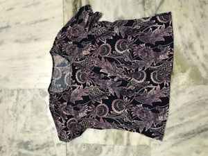 Floral Print Short Sleeve Top