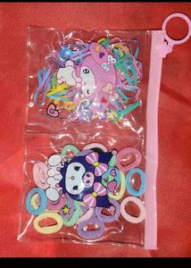 korean hair clips and bands combo