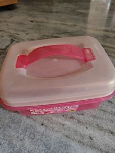 Festive Sale Pink Plastic Food Storage Container