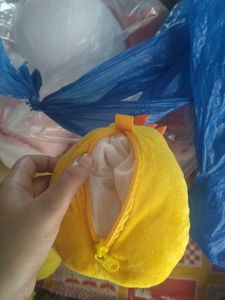 Cute Yellow Chick Plush pouch