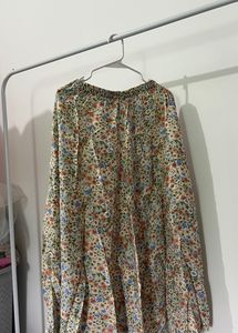 ZARA Floral Skirt