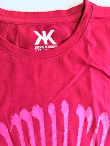 Maroon Samurai Graphic T-Shirt