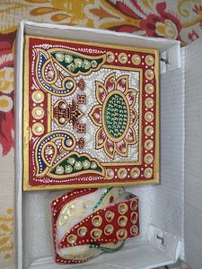 Marble Ganesha With Chauki