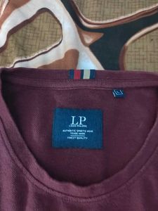 Louis Philippe Men's Maroon T-Shirt