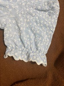 Vintage Sky Blue Top