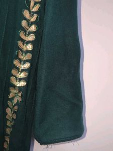Green Kurta with Gold Embellishments