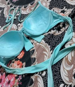 Aqua Blue Bikini Top