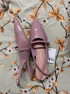 Zara kitten heel slingback
