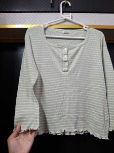 Boxy Fit Pastel Green Top🌱