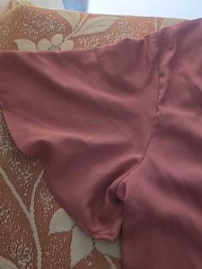 Elegant Pink Ethnic Gown with Embellished Neckline
