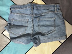 Light Wash Denim Shorts