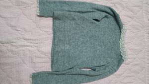 Grey Lace Collar Sweater